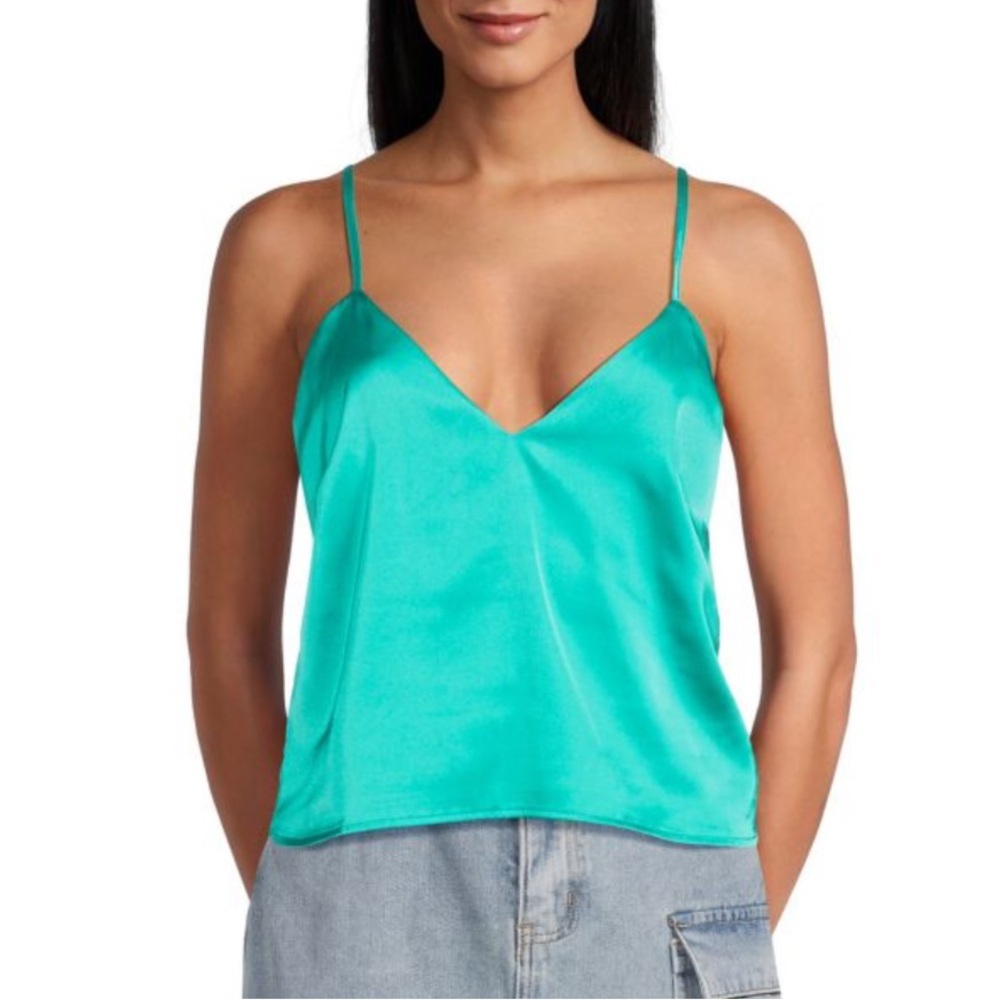 Walter Baker‎ Hollis Satin Camisole Top Turquoise XL